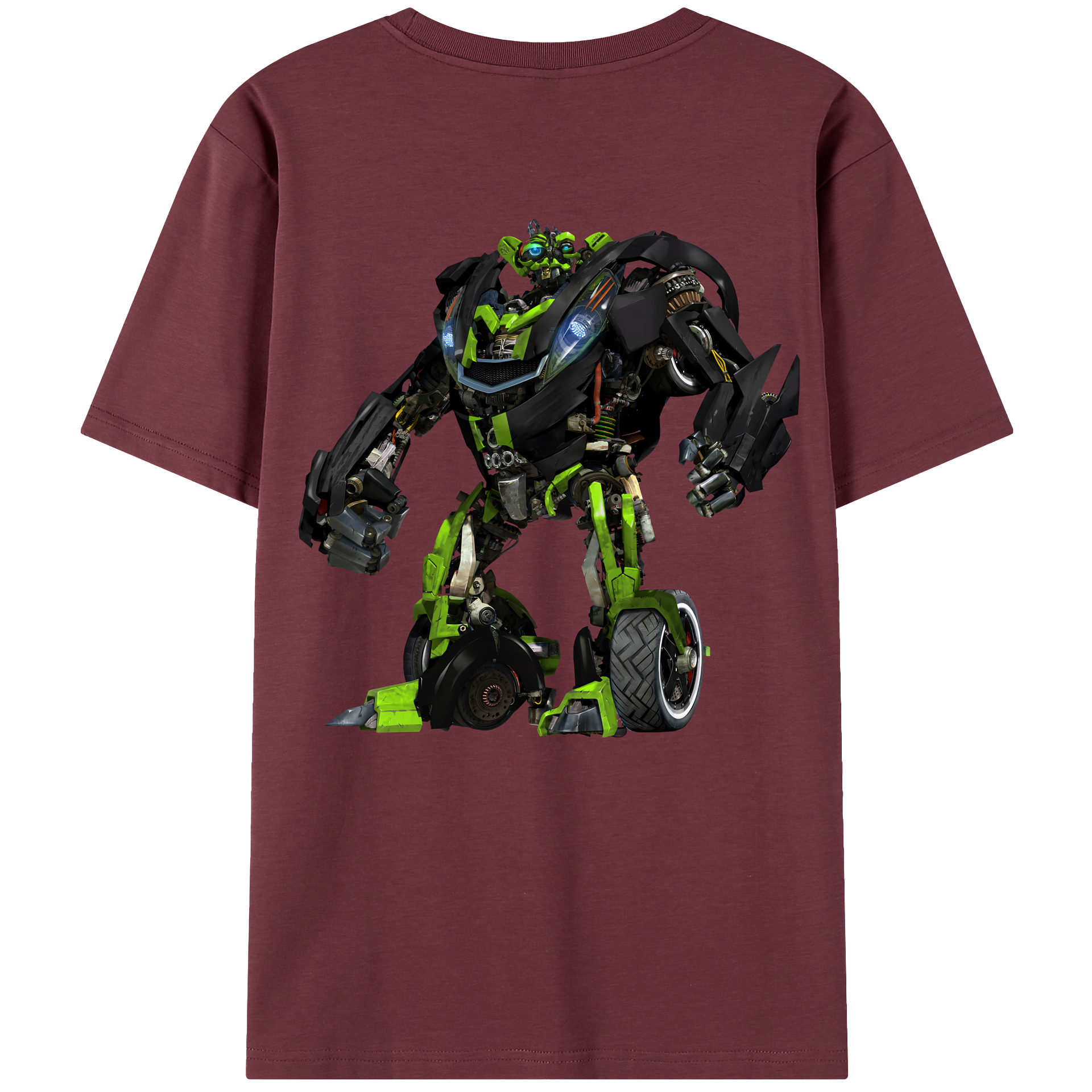 （画像用） Transformers トランスフォーマー 綿100％半袖Tシャツ（背面プリント）